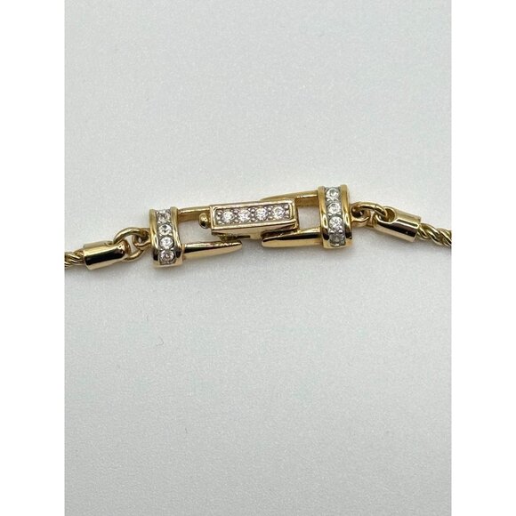 Vintage Swarovski Kauri Crystal Slider Charm Necklace - Picture 6 of 8